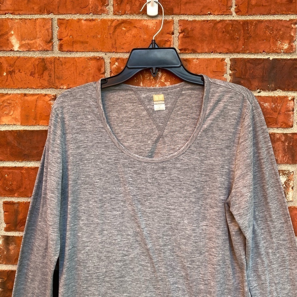 Lucy Womens Medium Heathered Gray Basic Base Laye… - image 2